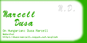 marcell dusa business card